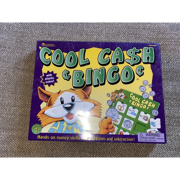Learning Resources Other - Bingo Game Cool Cash Bingo Learning Resources ages 7+ New Sealed